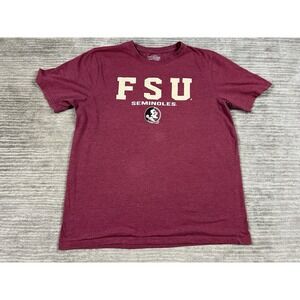 Florida State‎ University Seminoles Shirt Mens 2XL Red Short Sleeve Cotton Blen